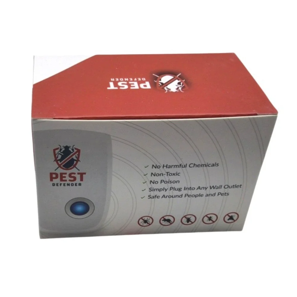 Pest Defender Electronic Pest Control - Ultrasonic Pest Repeller - Chemical Free